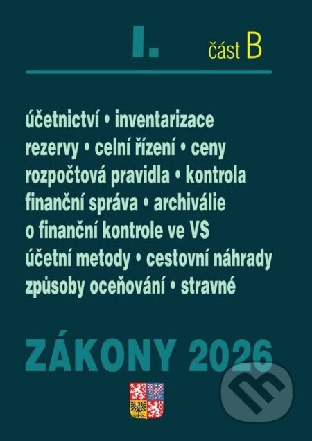 Zákony I. B / 2026 - Účetní zákony - Poradce s.r.o.