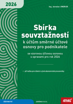 Sbírka souvztažností k účtům směrné účtové osnovy pro podnikatele se vzorovou  | JINDRÁK, Jaroslav