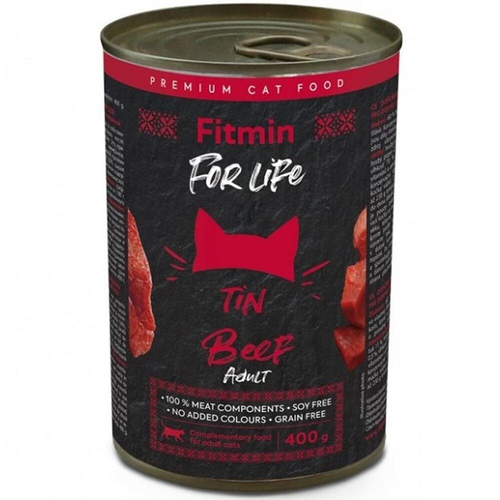 Fitmin Cat For Life konzerva Adult Beef 400 g | Konzerva pro kočky