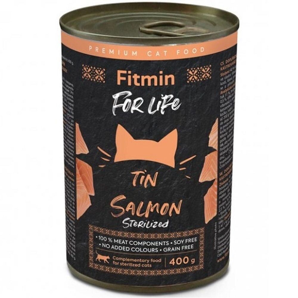 Fitmin Cat For Life konzerva Sterilized Salmon 400 g | Konzerva pro kočky