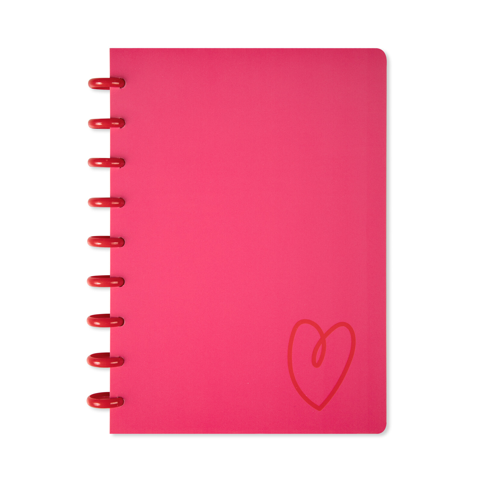 Růžový kroužkový blok - Srdce Albi