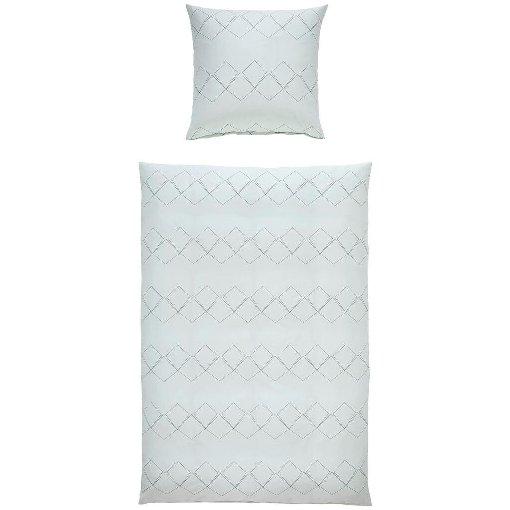 Janine POVLEČENÍ, makosatén, zelená, jadeitově zelená, 135/200 cm