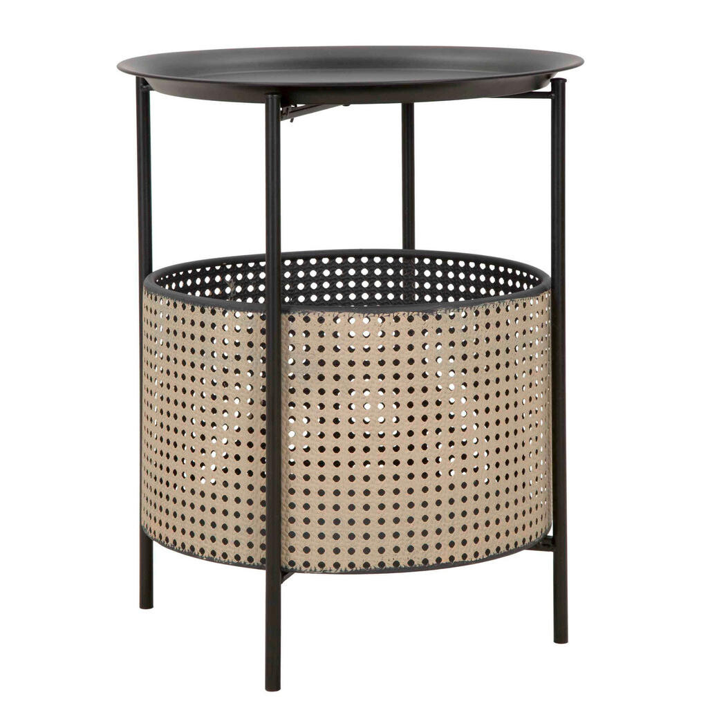 KONFERENČNÍ STOLEK, černá, barvy zlata, kov,