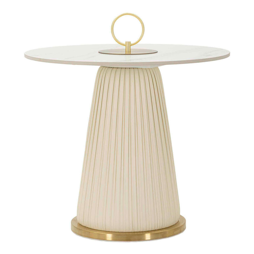 KONFERENČNÍ STOLEK, krémová, bílá, barvy zlata, kov, plast, keramika,