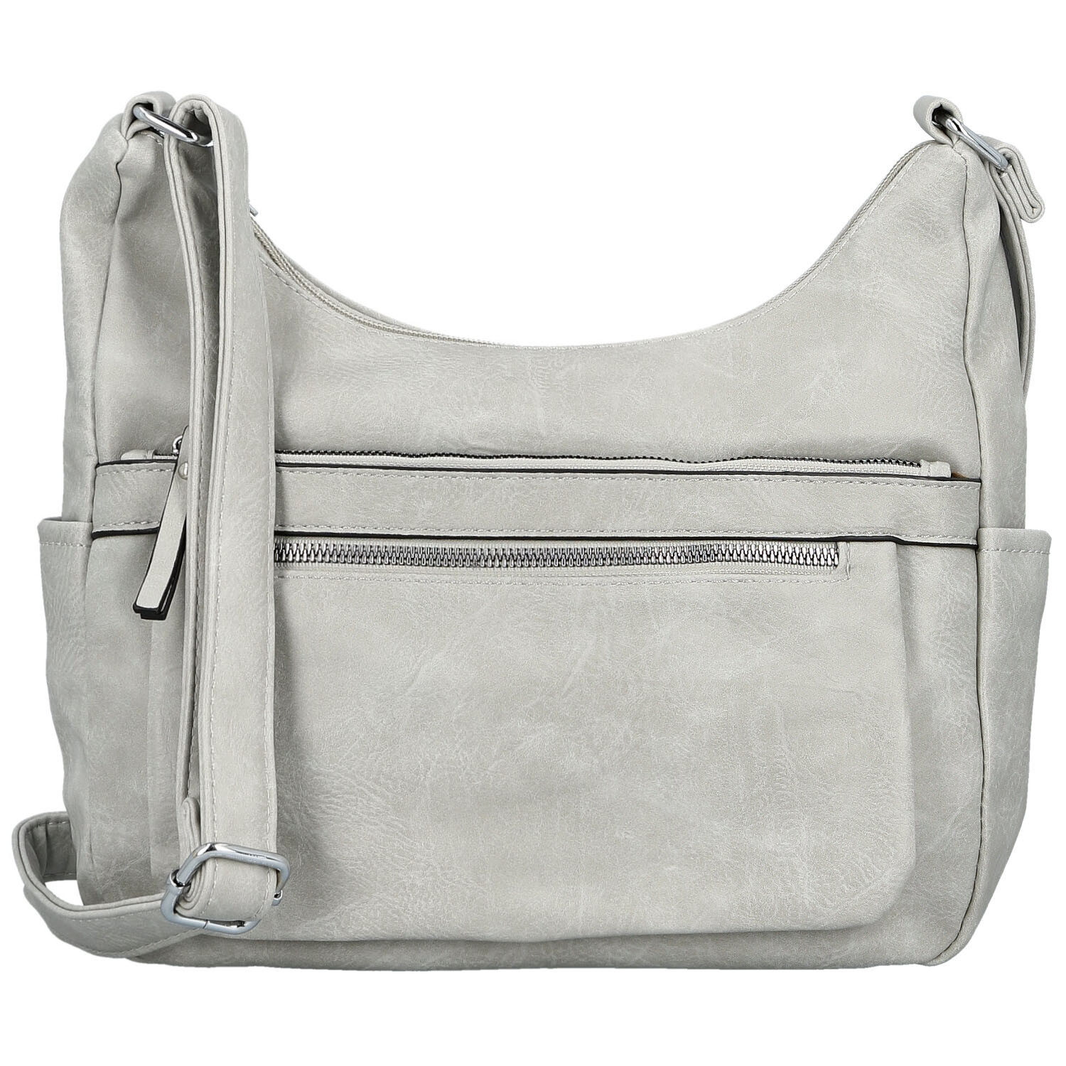 Dámská crossbody kabelka světle šedá - Firenze Olefis šedá