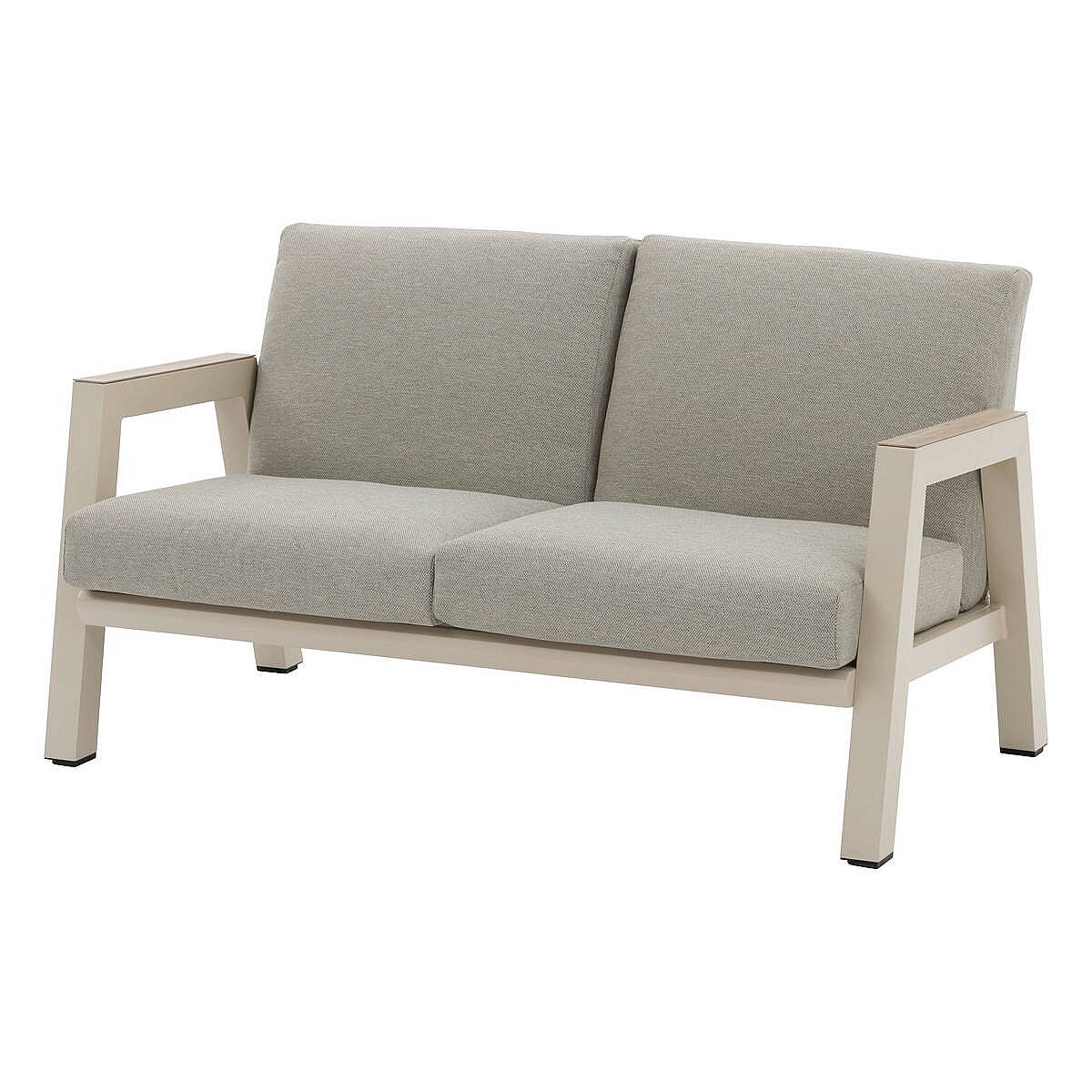 DEOKORK Hliníková 2-místná lavice HELIOS (ivory)