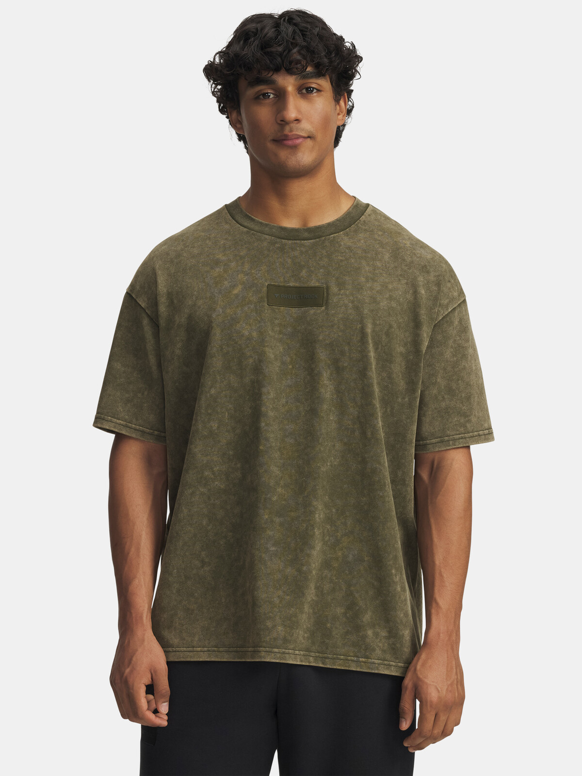 Pánské triko Under Armour Pjt Rck Hwt OS T-GRN