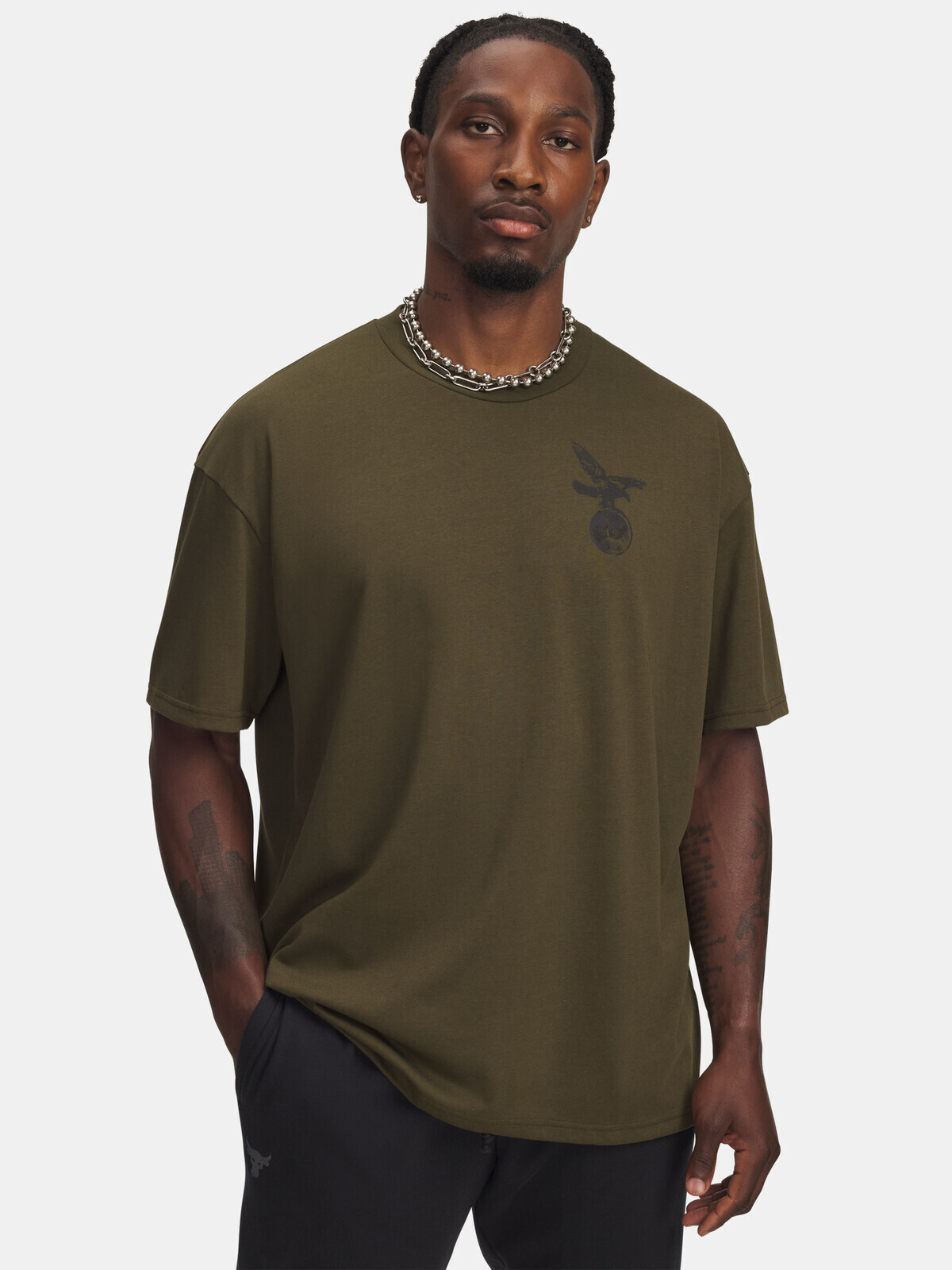 Pánské triko Under Armour UA Pjt Rck SS Q4 ST-GRN