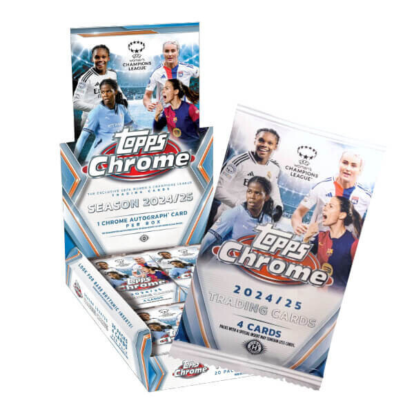2024-2025 Topps Chrome Soccer UEFA Women's Champions League - Hobby balíček