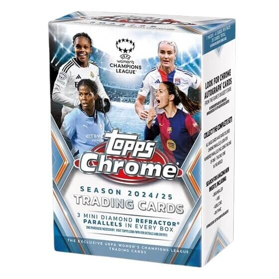 2024-2025 Topps Chrome Soccer UEFA Women's Champions League - Blaster Box