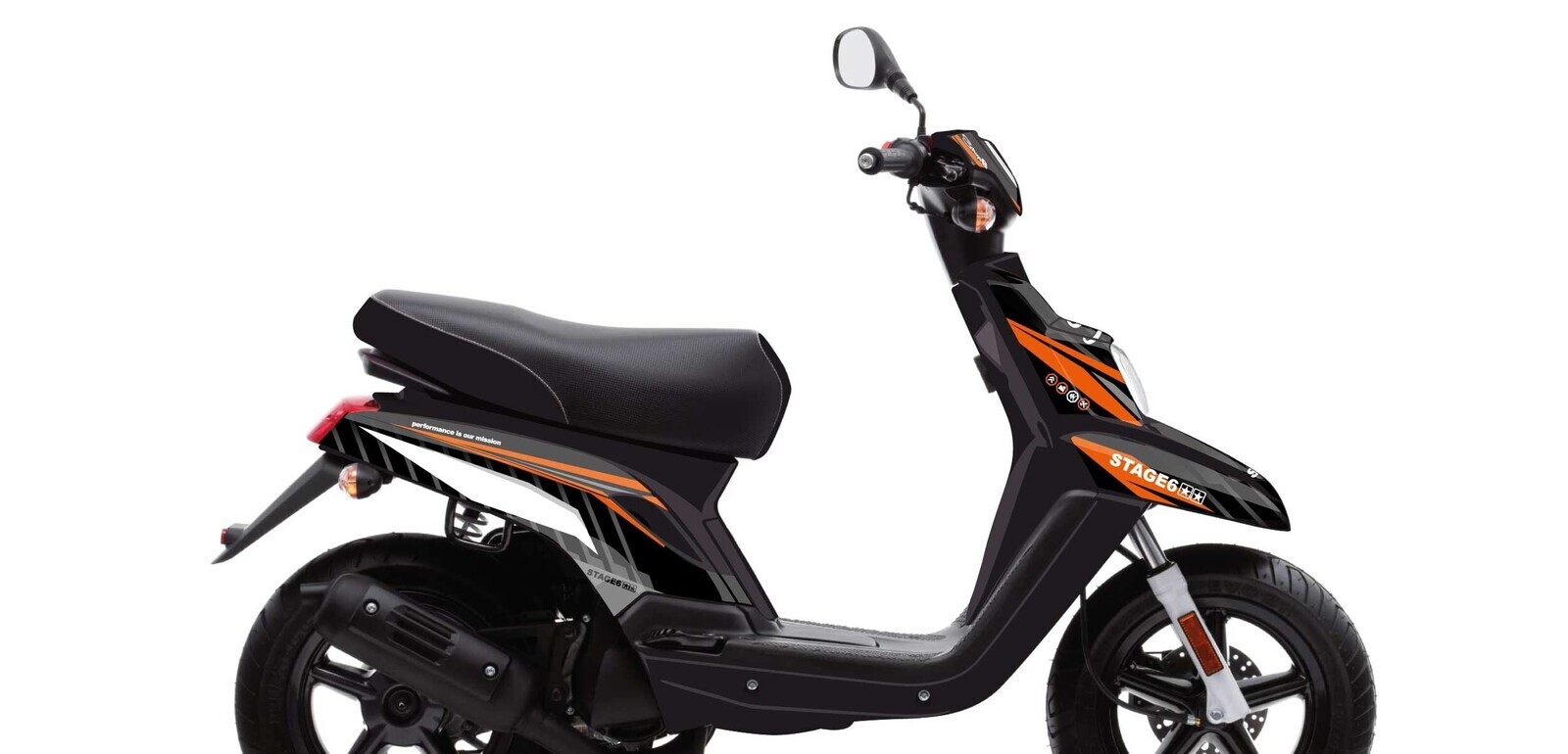 Stage6 Sada samolepek Yamaha BWs od 2004 Stage6, oranžová