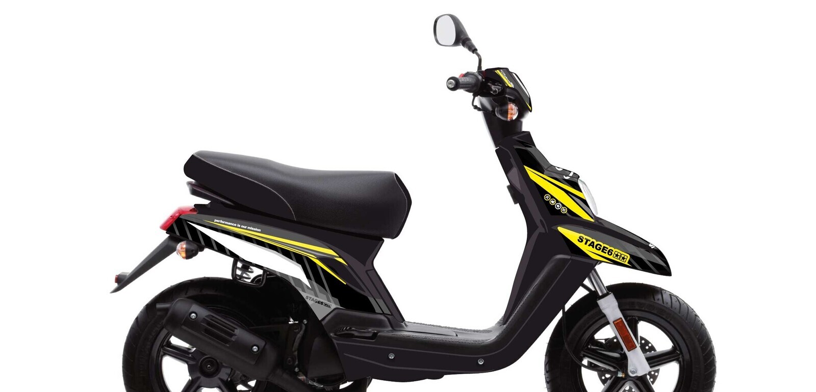 Stage6 Sada samolepek Yamaha BWs od 2004 Stage6, žlutá