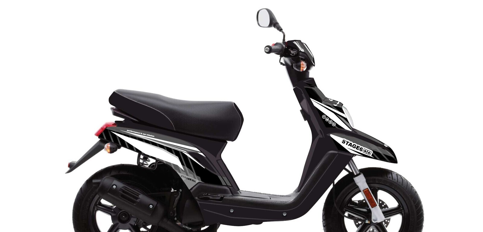 Stage6 Sada samolepek Yamaha BWs od 2004 Stage6, bílá