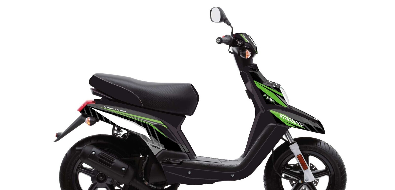 Stage6 Sada samolepek Yamaha BWs od 2004 Stage6, zelená