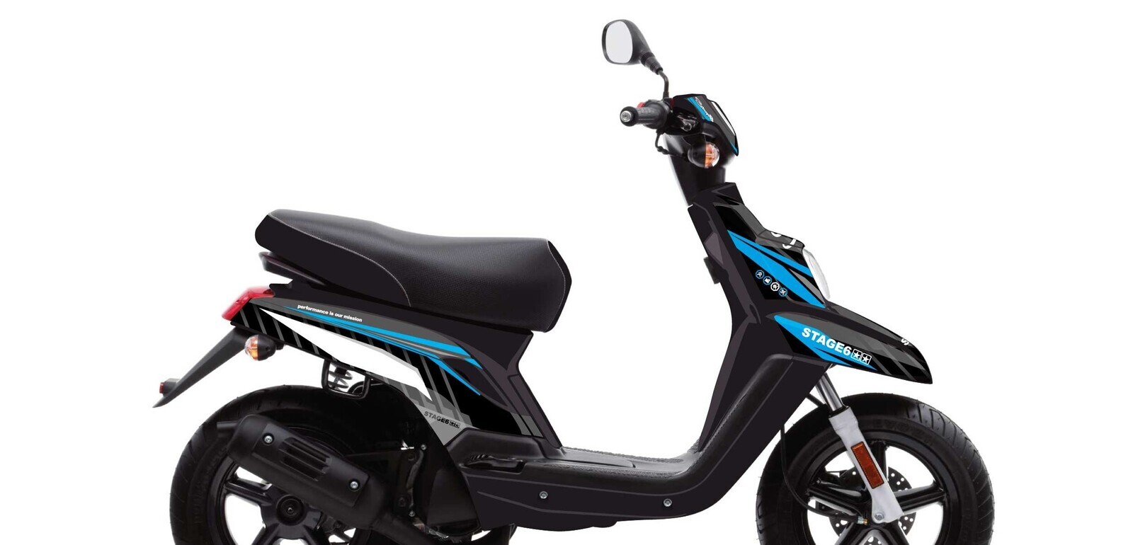 Stage6 Sada samolepek Yamaha BWs od 2004 Stage6, modrá