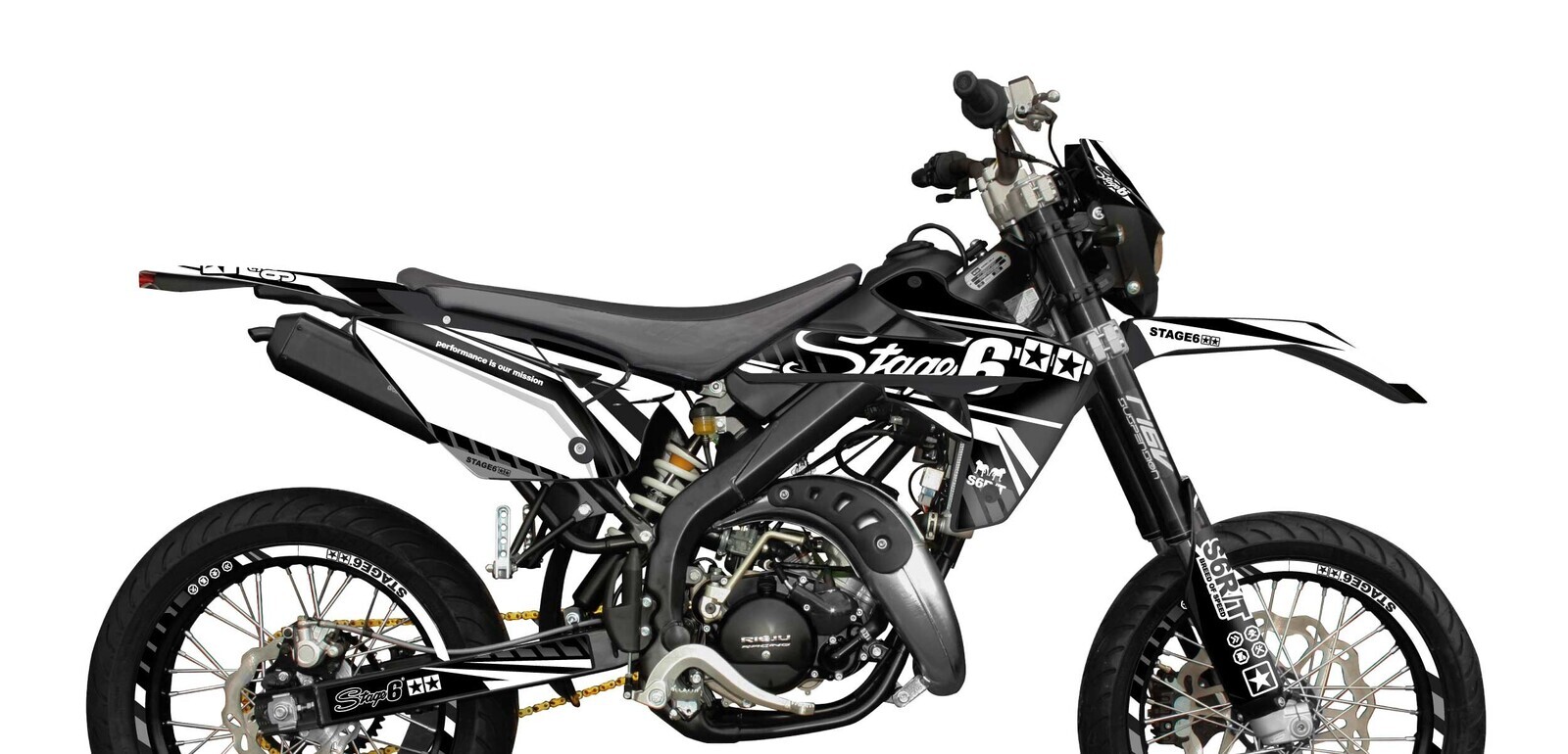 Stage6 Sada samolepek  Rieju MRT 2009 - 2021 Stage6, bílá