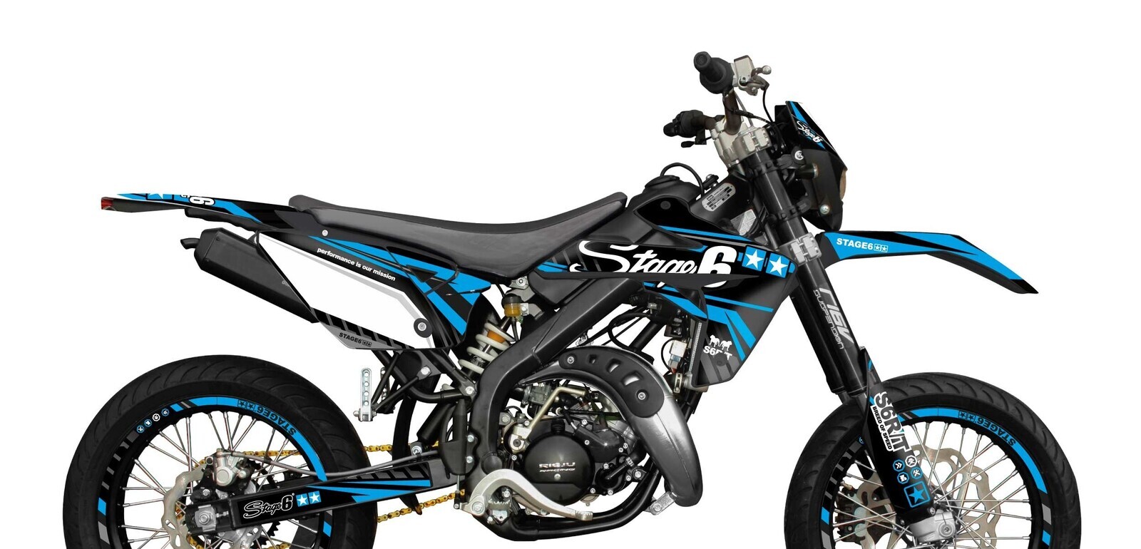 Stage6 Sada samolepek Rieju MRT 2009 - 2021 Stage6, modrá