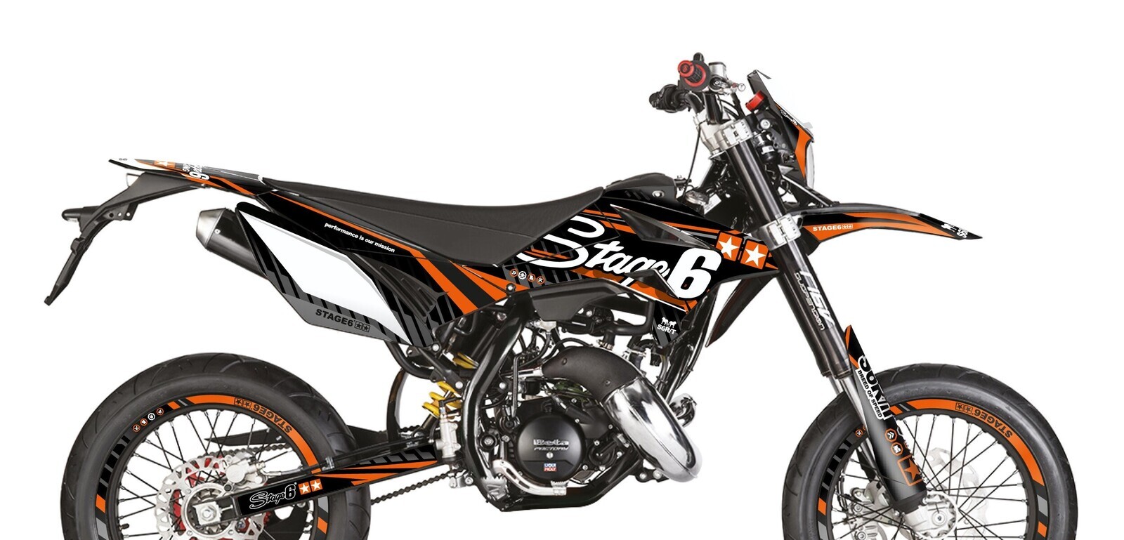 Stage6 Sada samolepek Beta RR 2011 - 2020 Stage6, oranžová