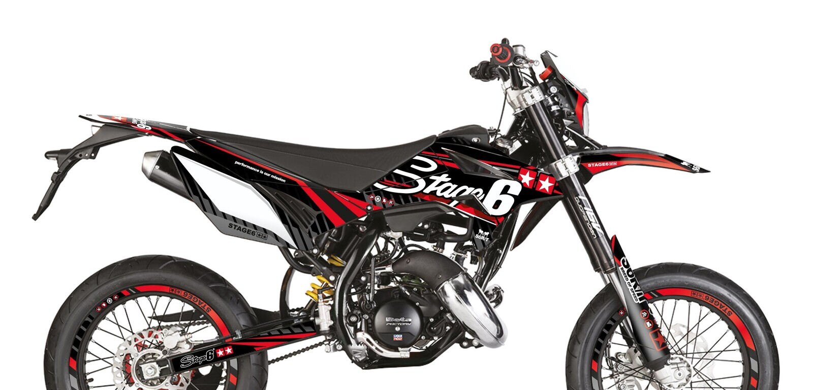 Stage6 Sada samolepek Beta RR 2011 - 2020 Stage6, červená