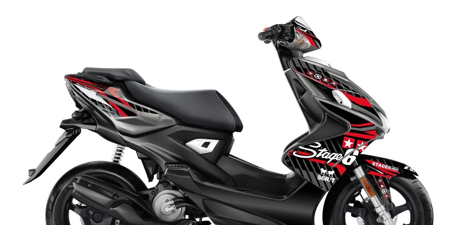 Stage6 Sada samolepek Yamaha Aerox od 2013 Stage6, červená