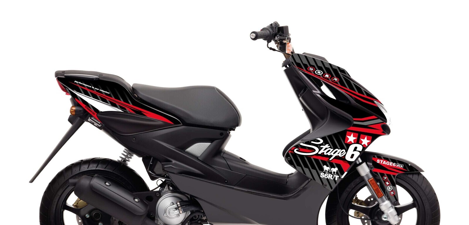 Stage6 Sada samolepek Yamaha Aerox do 2013 Stage6, červená