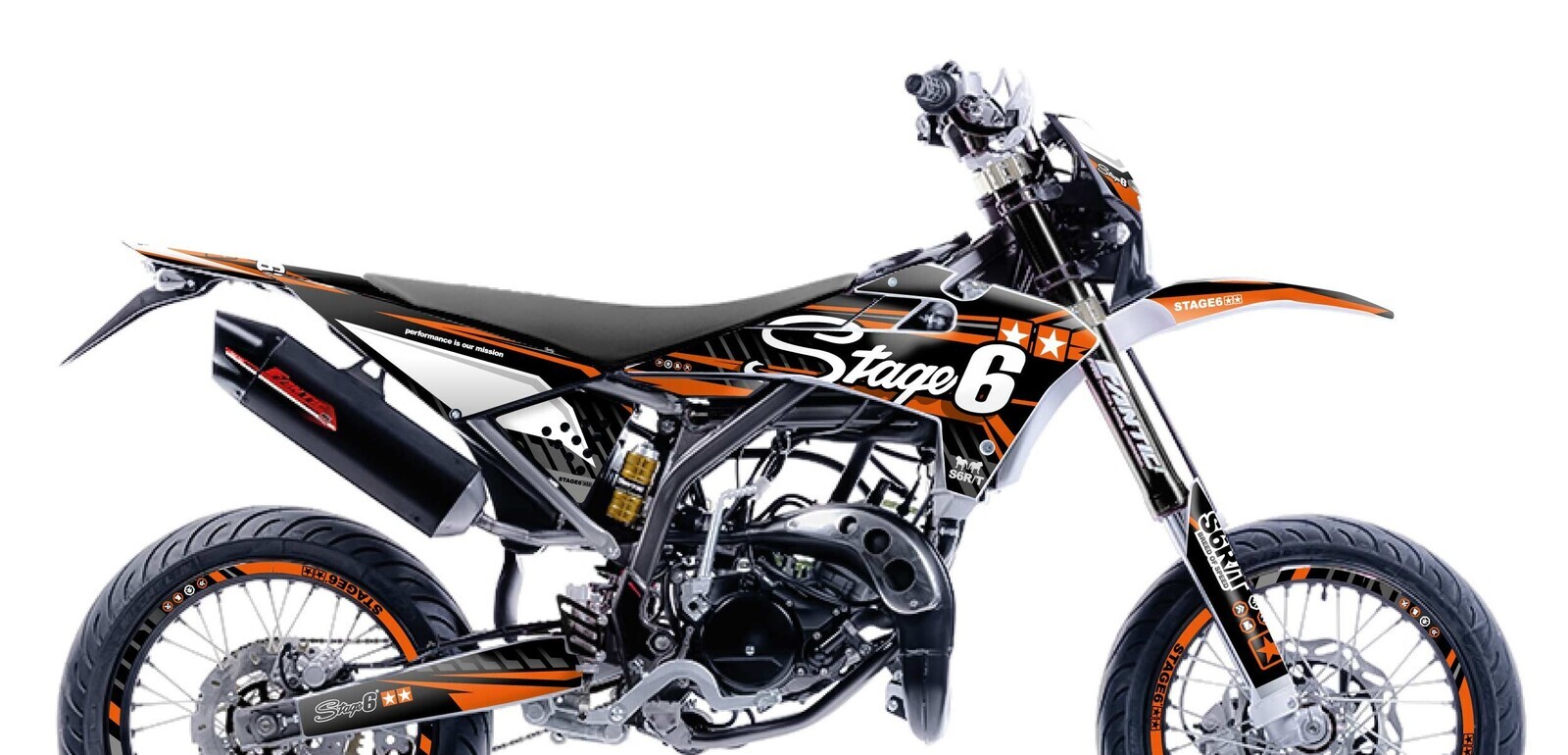 Stage6 Sada samolepek Fantic XM 50 2017 - 2022 Stage6, oranžová