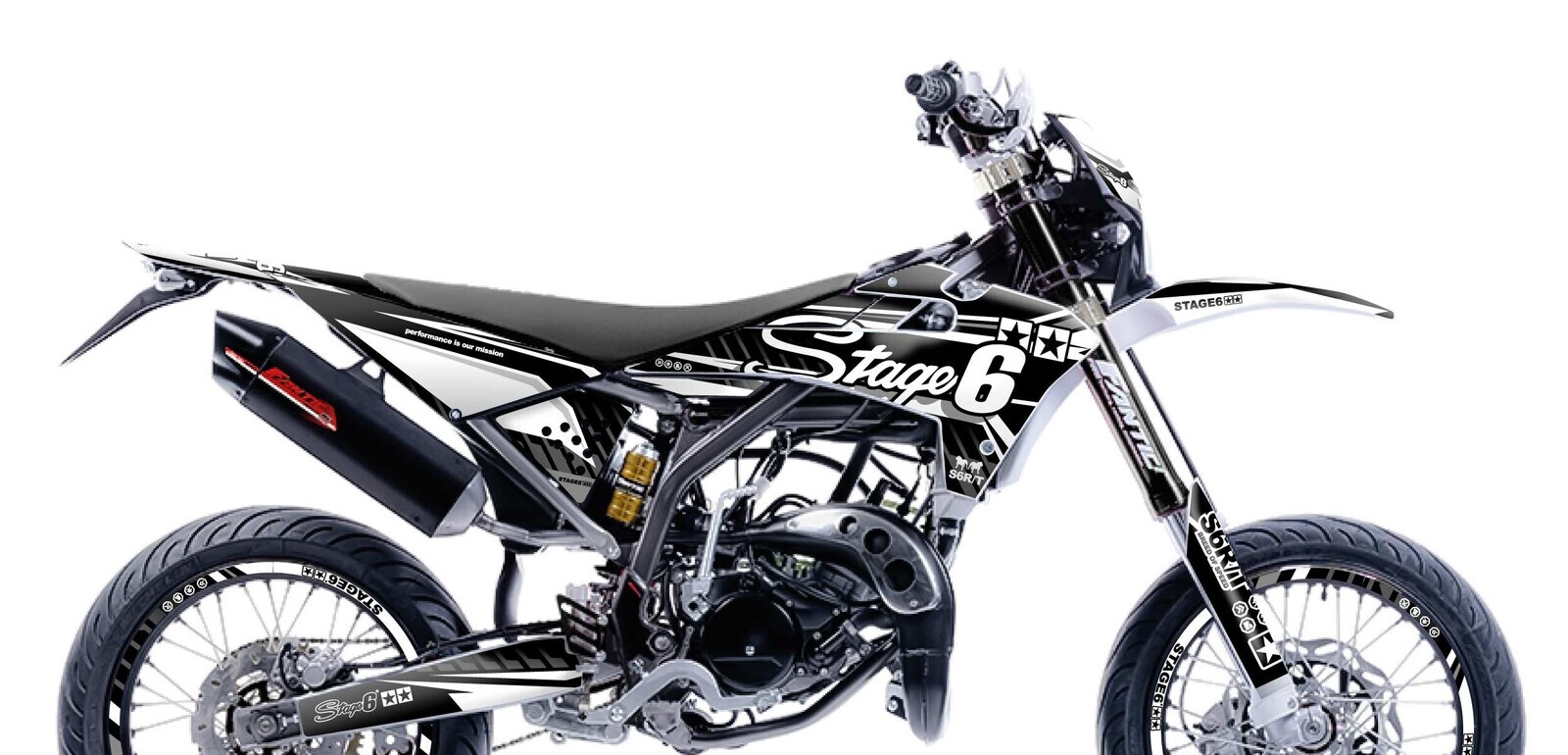Stage6 Sada samolepek Fantic XM 50 2017 - 2022 Stage6, bílá