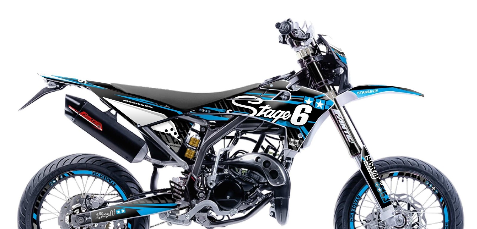 Stage6 Sada samolepek Fantic XM 50 2017 - 2022 Stage6, modrá