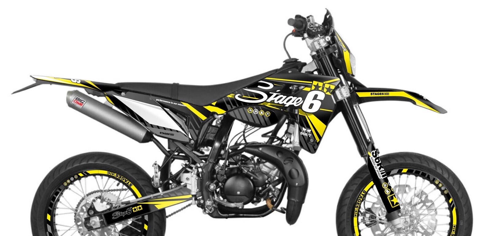 Stage6 Sada samolepek Sherco SM-R 50 od 2018 Stage6, žlutá