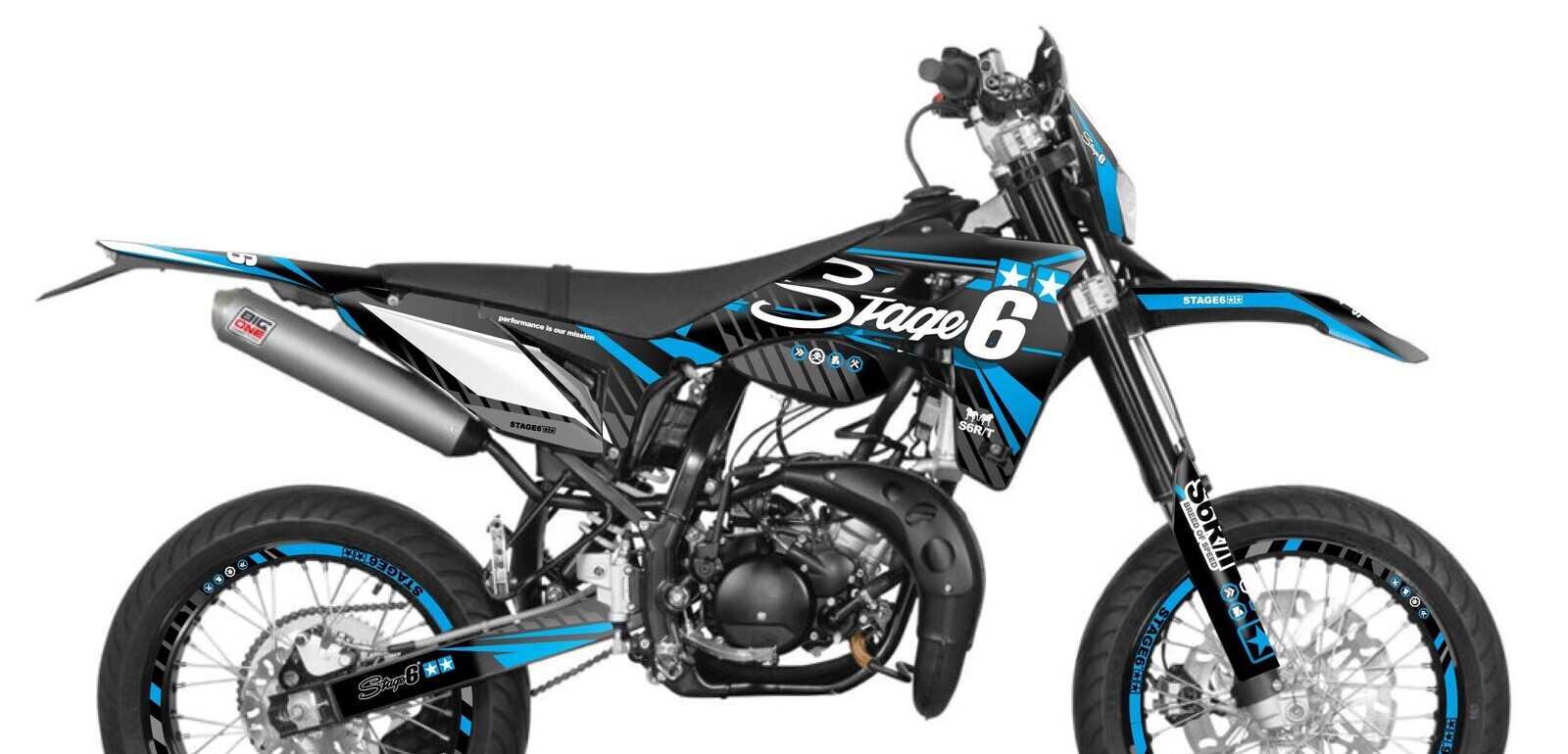 Stage6 Sada samolepek Sherco SM-R 50 od 2018 Stage6, modrá