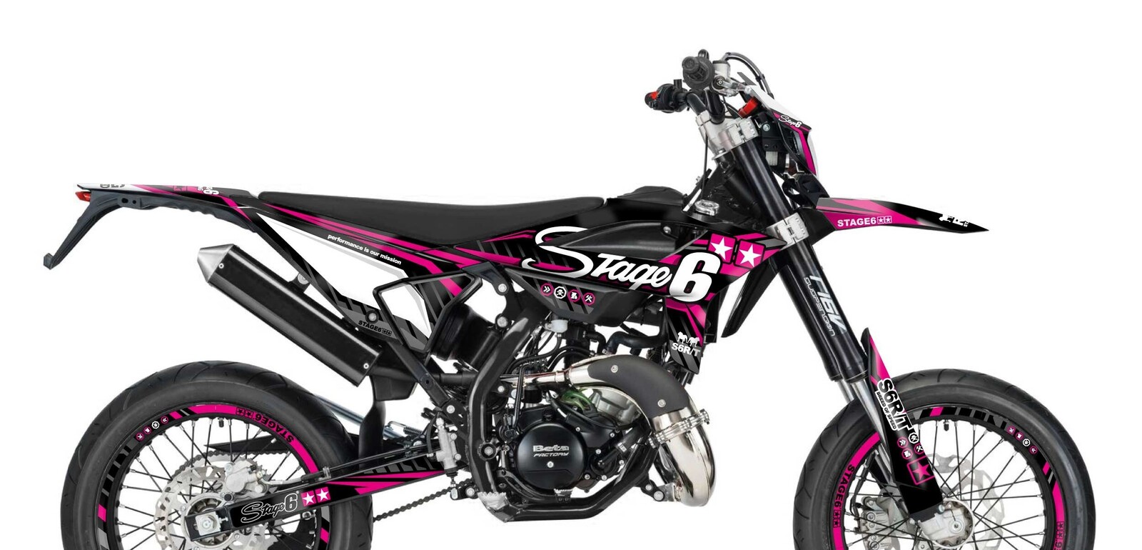 Stage6 Sada samolepek Beta RR od 2021 Stage6, růžová