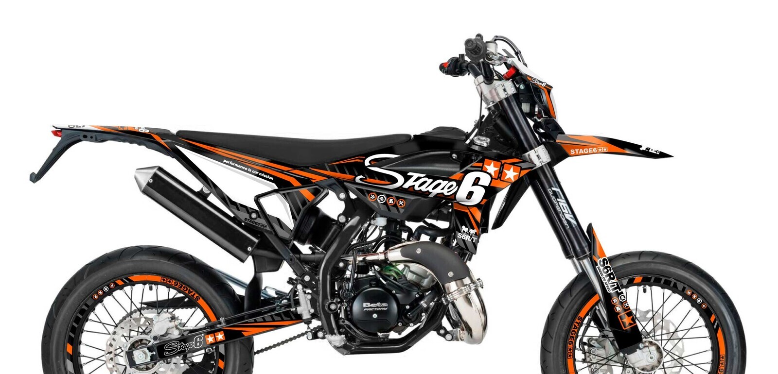 Stage6 Sada samolepek Beta RR od 2021 Stage6, oranžová
