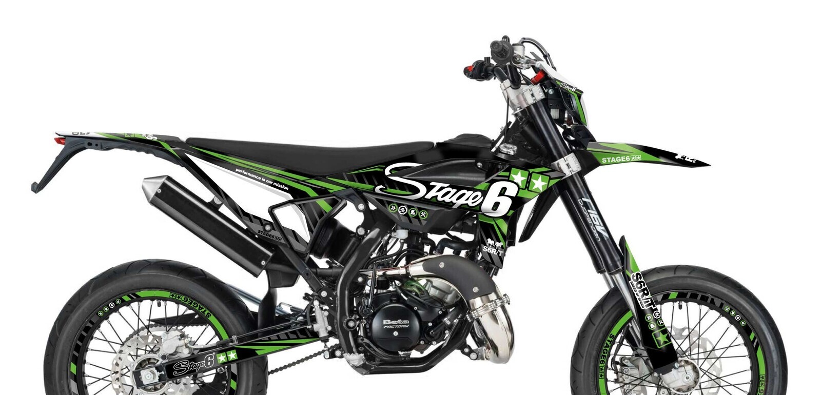 Stage6 Sada samolepek Beta RR od 2021 Stage6, zelená