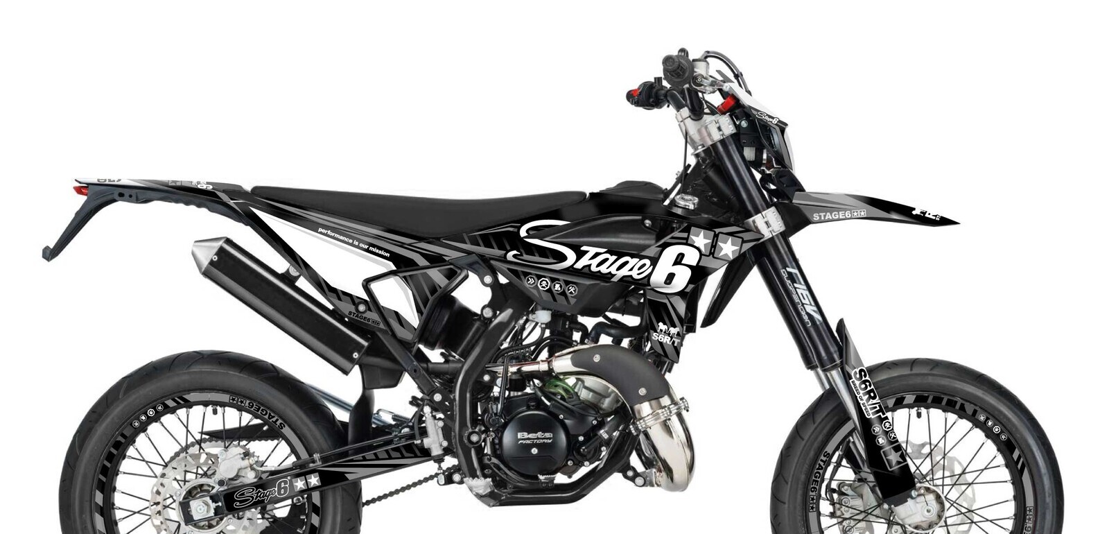 Stage6 Sada samolepek Beta RR od 2021 Stage6, černá