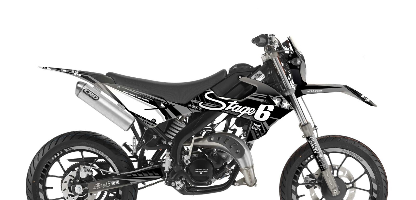 Stage6 Sada samolepek Rieju MRT od 2022 Stage6, černá