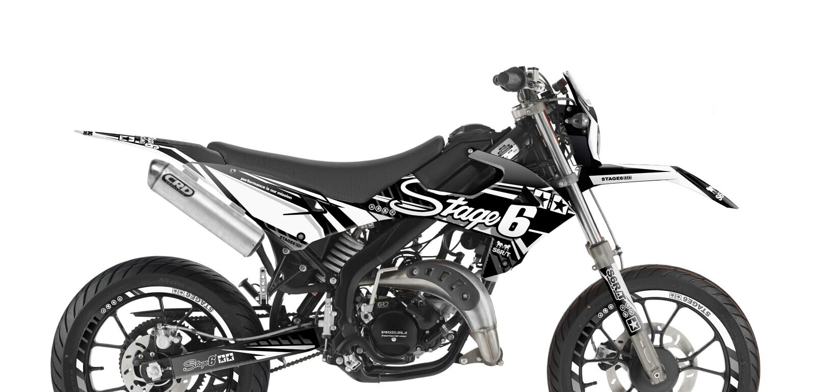 Stage6 Sada samolepek Rieju MRT od 2022 Stage6, bílá