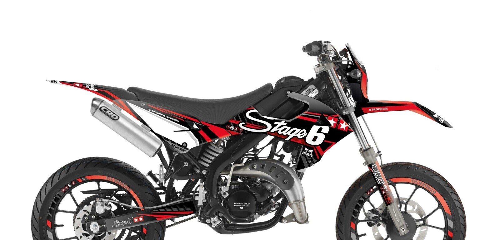 Stage6 Sada samolepek Rieju MRT od 2022 Stage6, červená