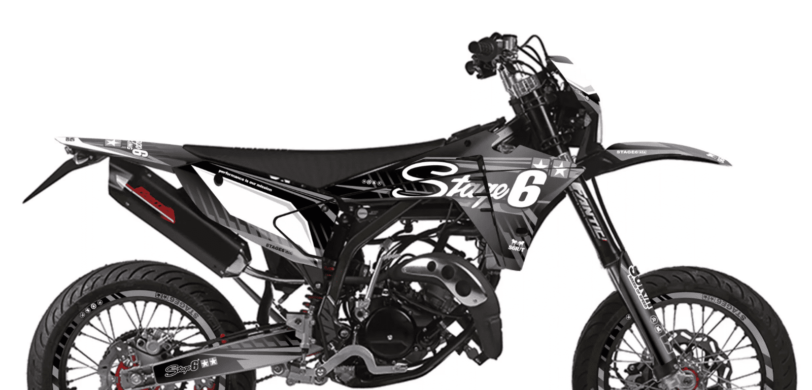 Sada samolepek Fantic XM 50 od 2023 Stage6 černá