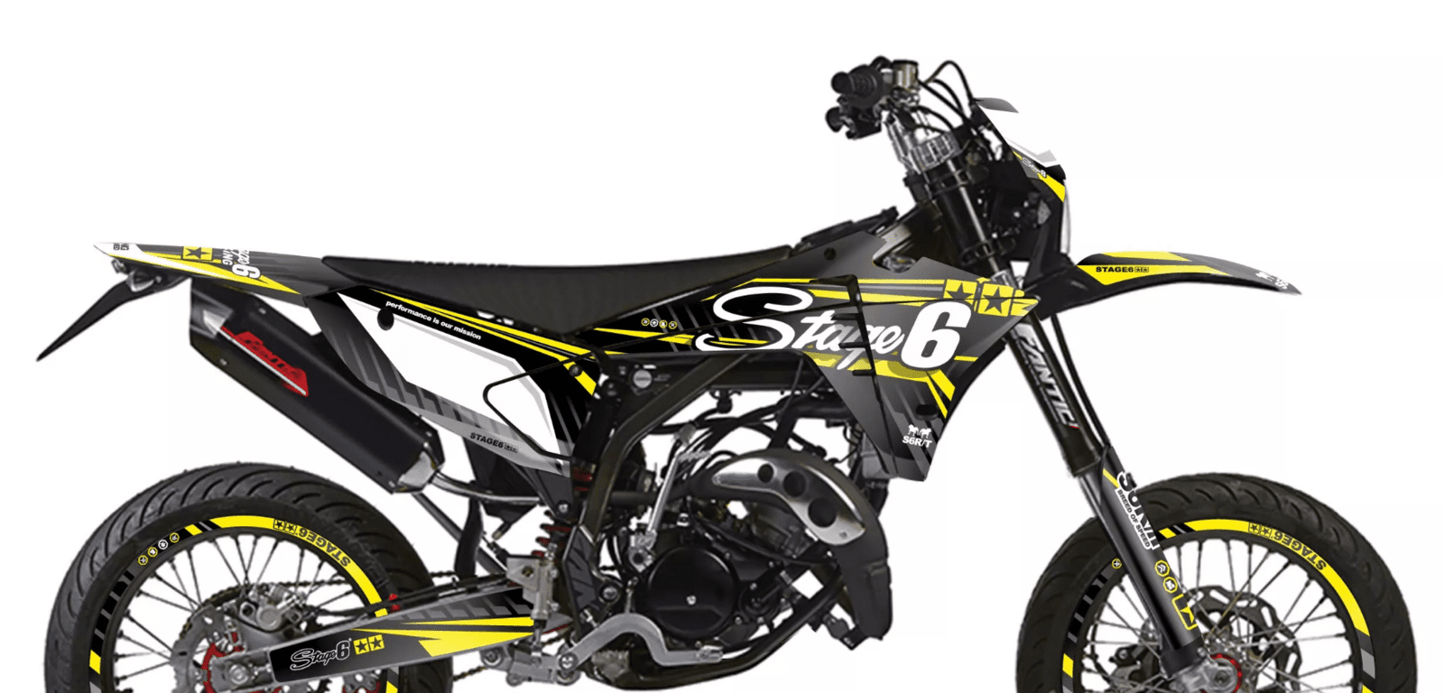 Sada samolepek Fantic XM 50 od 2023 Stage6 žlutá