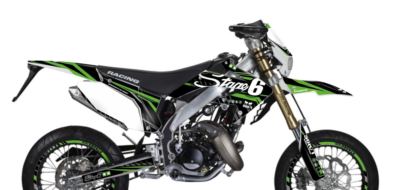 Sada samolepek Honda HM 50 Stage6 zelená