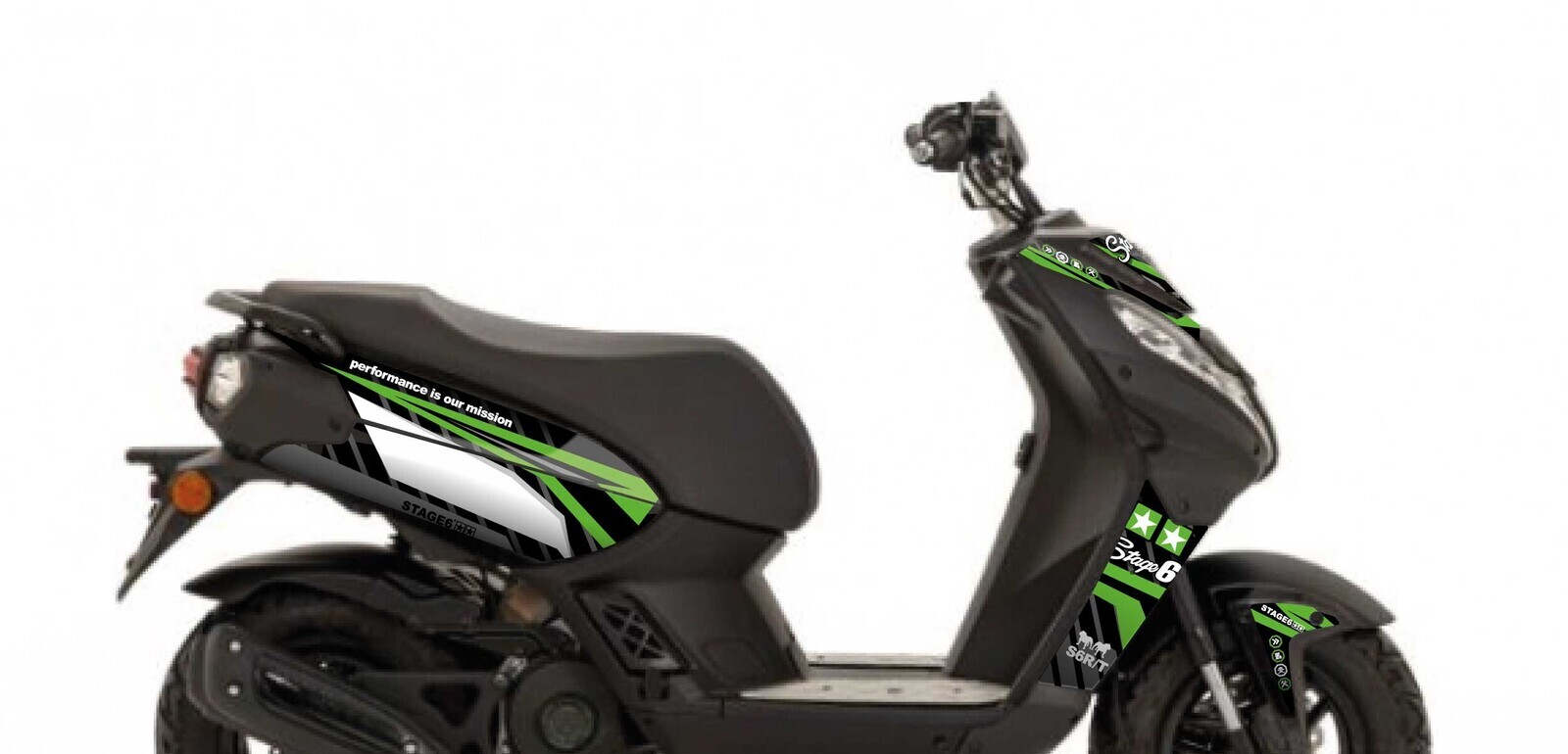 Sada samolepek Peugeot Streetzone Stage6 zelená