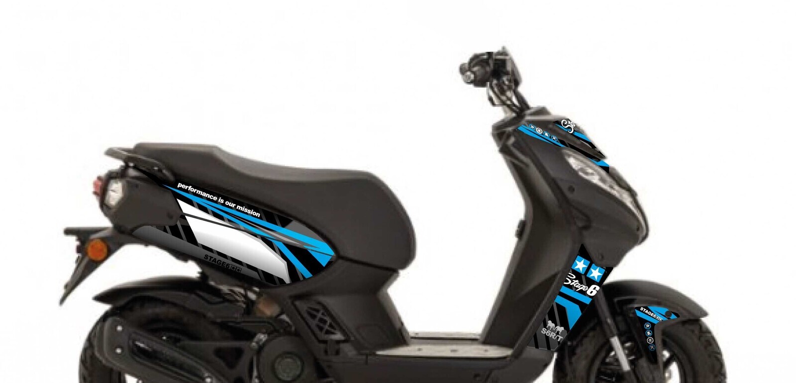 Sada samolepek Peugeot Streetzone Stage6 modrá