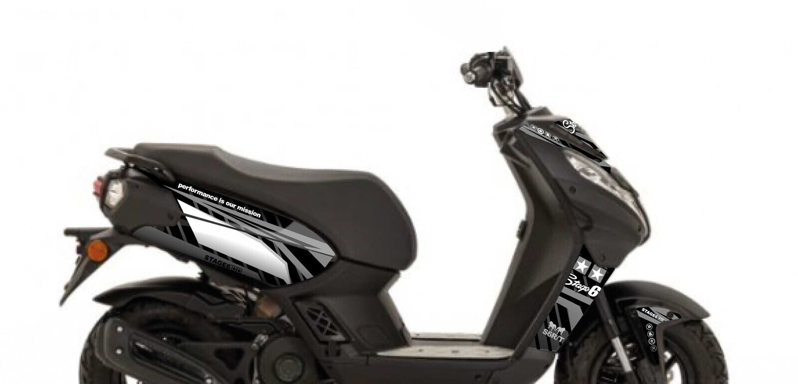 Sada samolepek Peugeot Streetzone Stage6 černá