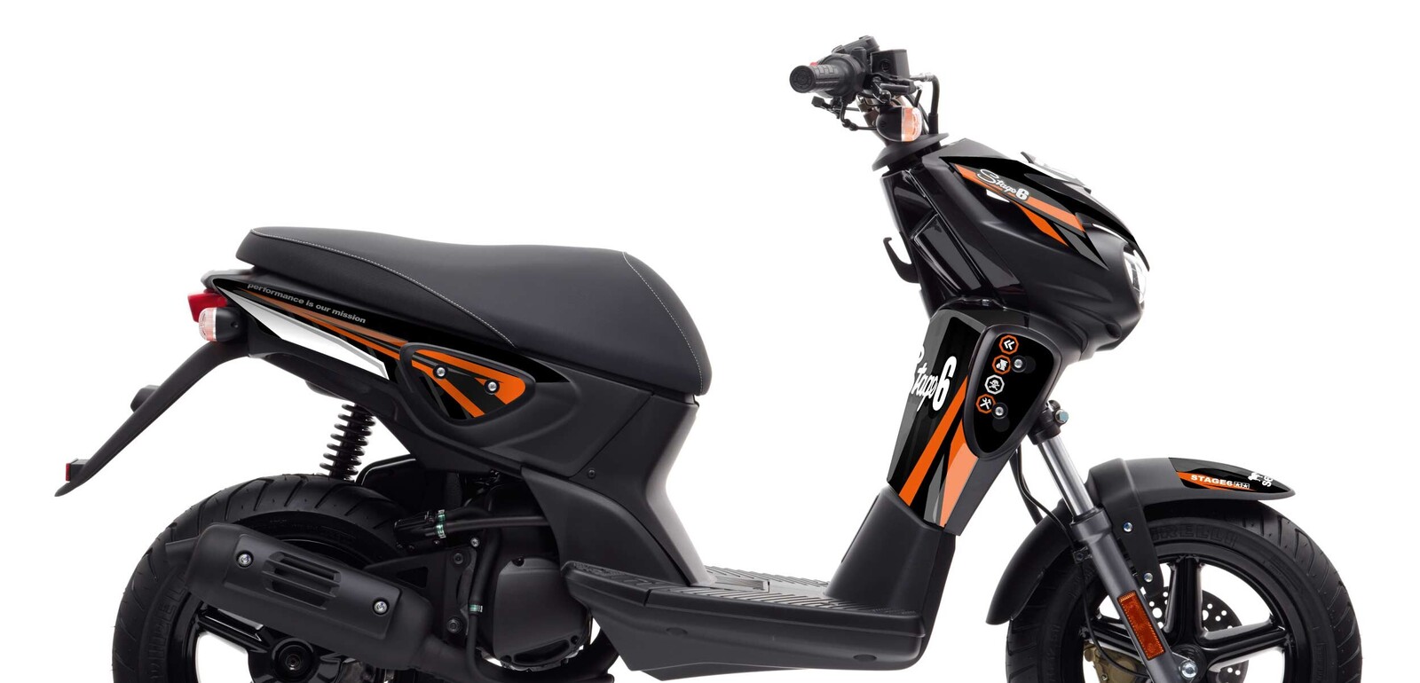 Sada samolepek Yamaha Slider Stage6 oranžová