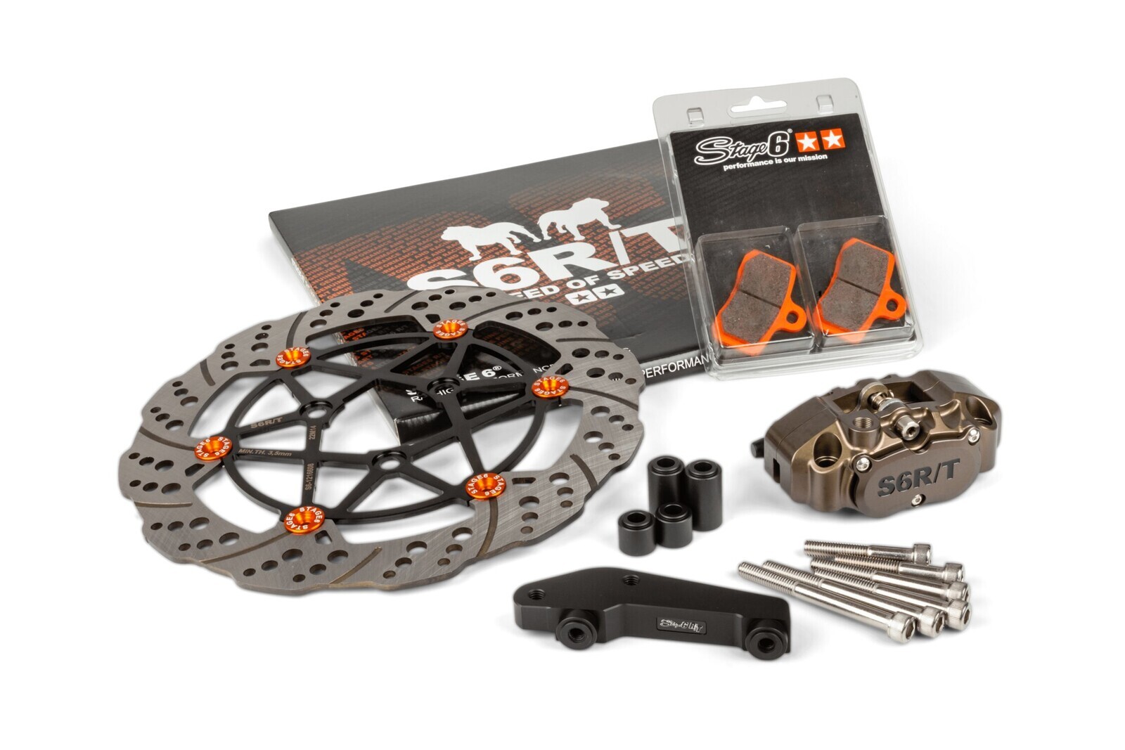 Oversize sada brzdiče 280mm Yamaha Aerox Stage6 R/T tvrdě eloxováno