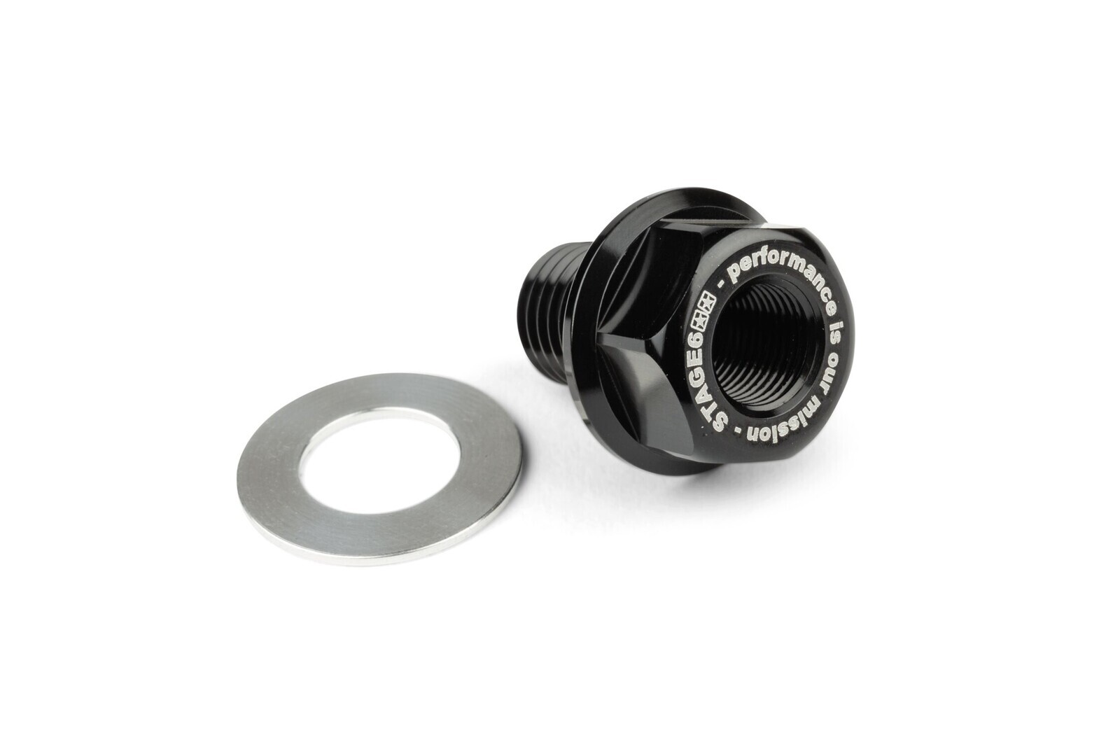 Adaptér teplotního čidla Stage6 M12x1.5x15mm Piaggio / Derbi černá