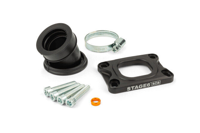 Příruba Stage6 360° AM6 / Derbi černá Mikuni TM24