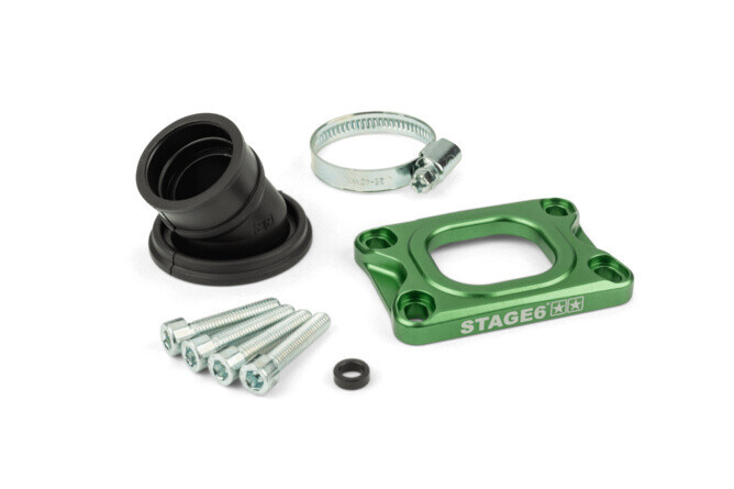 Příruba Stage6 360° AM6 / Derbi zelená CP Evolution