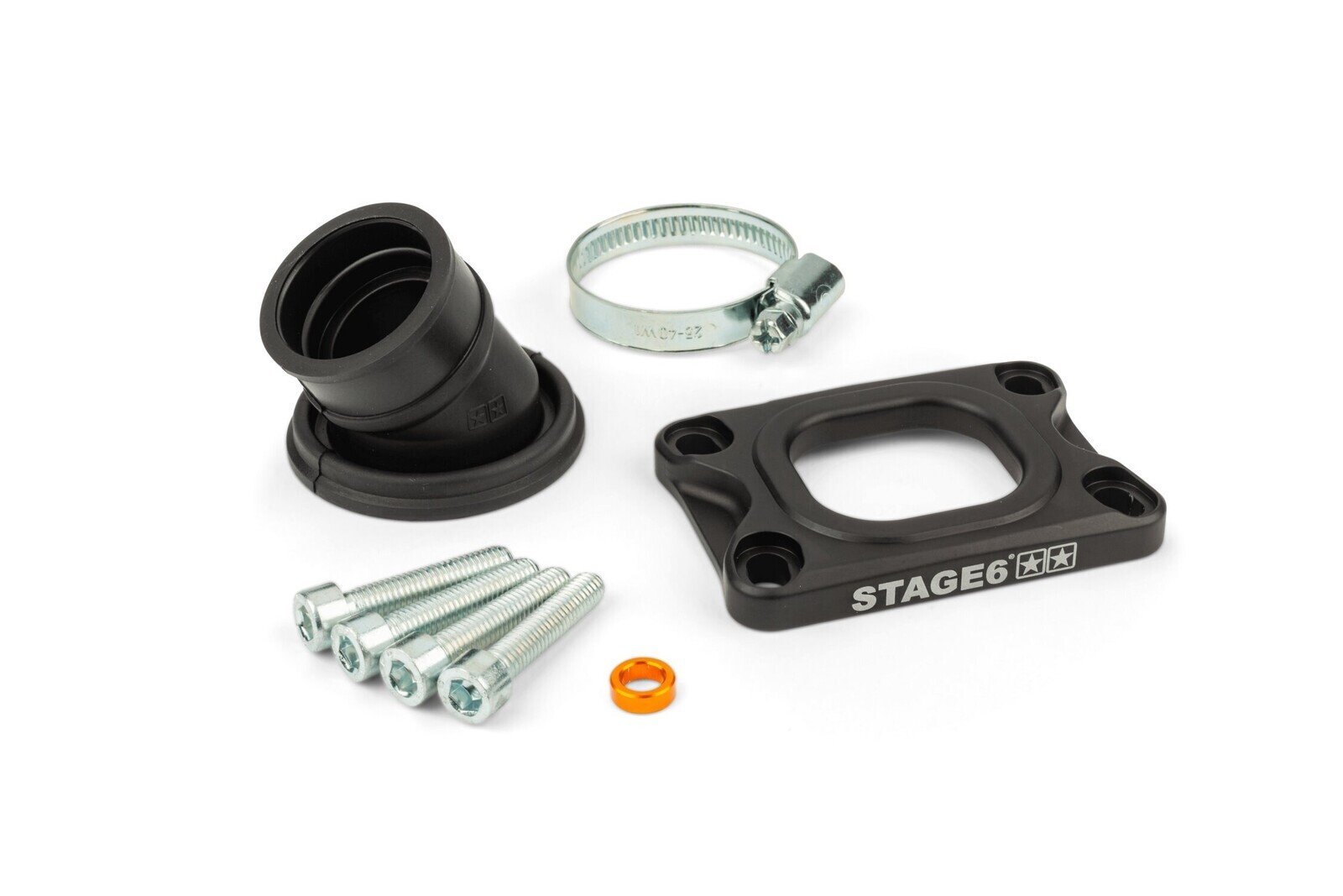 Příruba Stage6 360° AM6 / Derbi černá CP Evolution