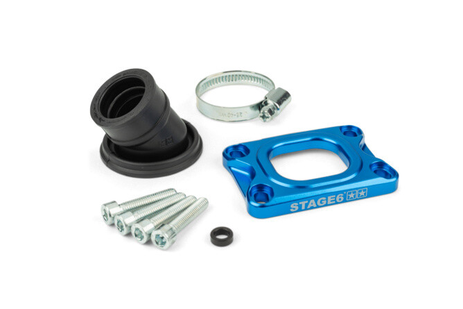 Příruba Stage6 360° AM6 / Derbi modrá Dellorto / CP